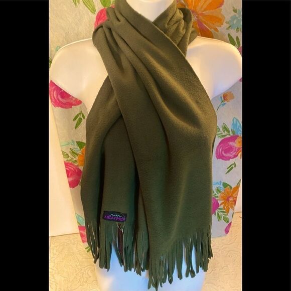 🎁Heather Micro Fleece  Olive Fashion Scarf one Size fits - Picture 2 of 6